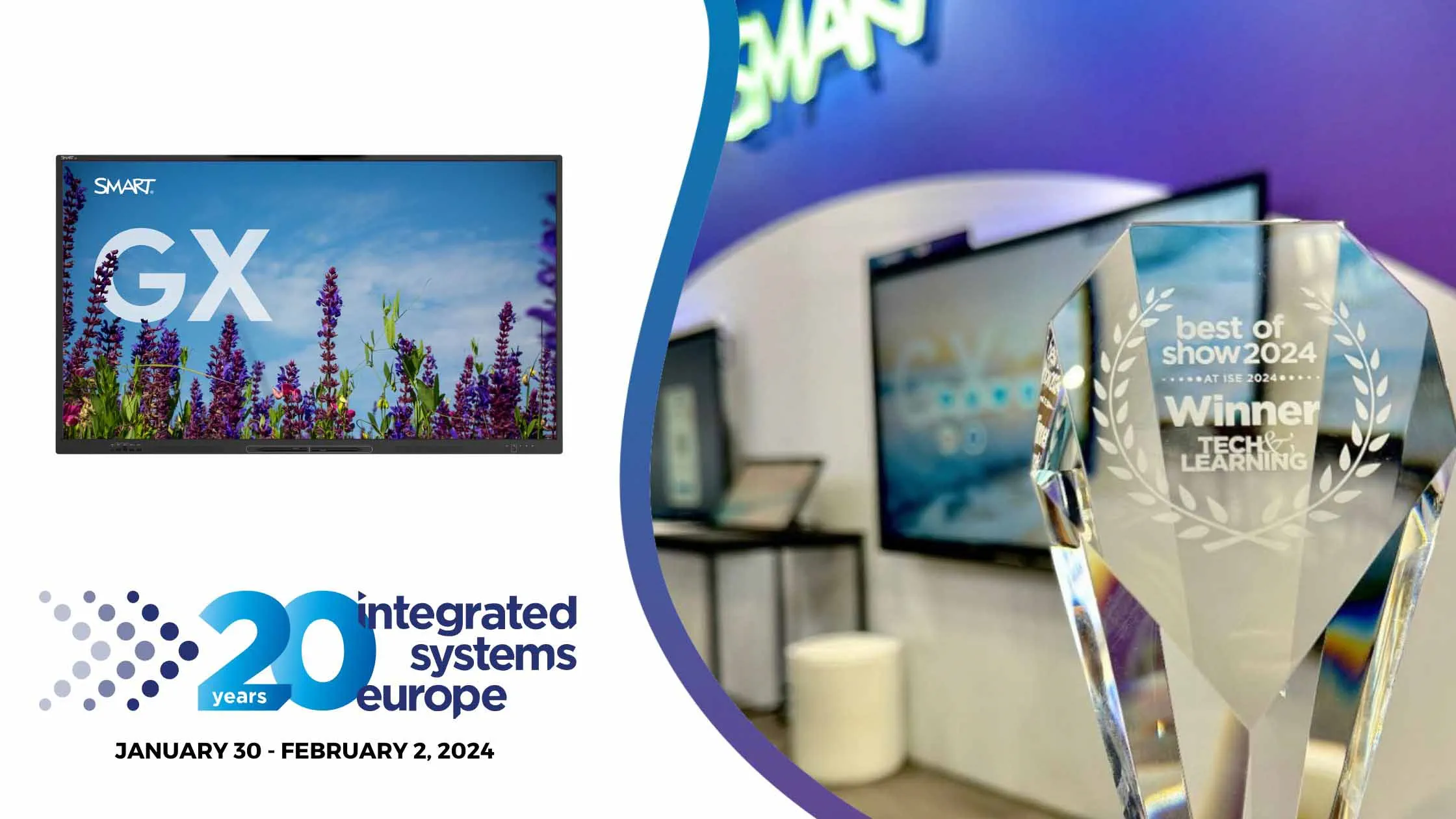 SMART Board GX-V3 is Awarded-Best-of-Show at ISE 2024